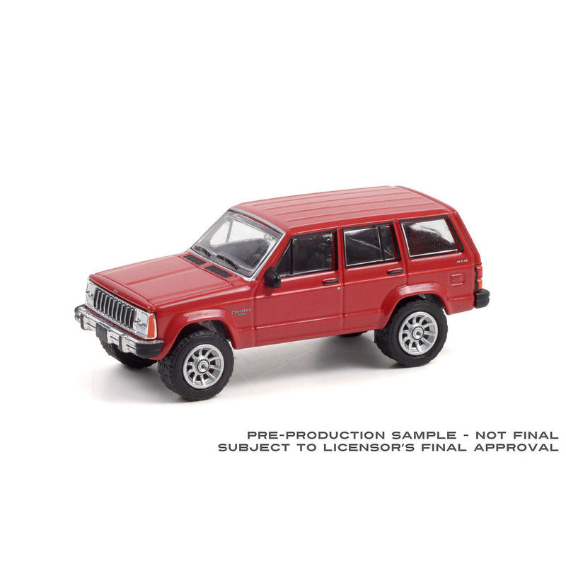 1/64 1985 Jeep Cherokee Pioneer, Red, All Terrain Series 12