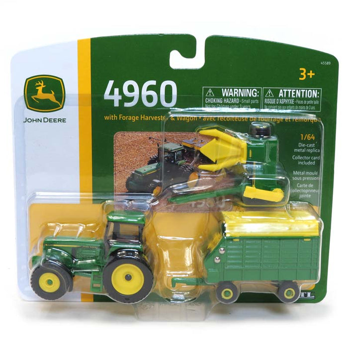 1/64 John Deere 4960 with Pull-Type Forage Harvester and Wagon