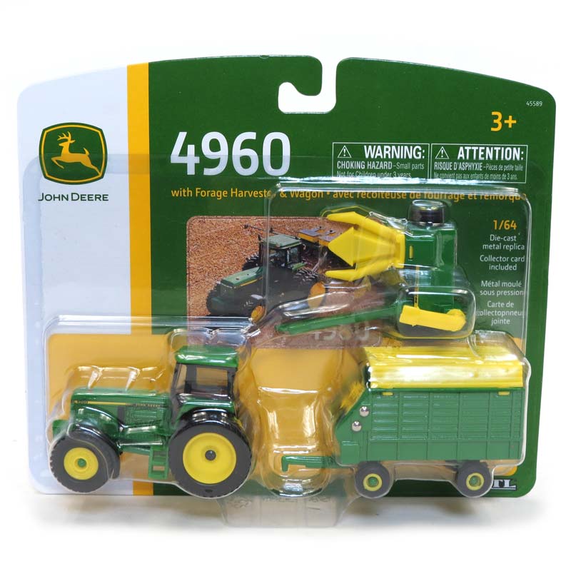 1/64 John Deere 4960 with Pull-Type Forage Harvester and Wagon