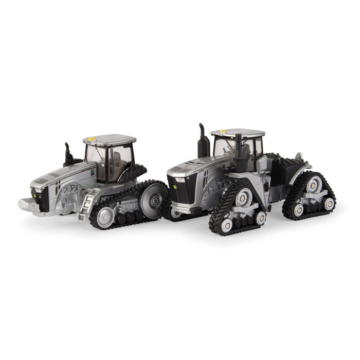 1/64 Limited Edition 100 Years Silver and Black John Deere 9470RX and 8370RT Two Piece Set