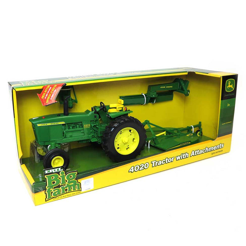 1/16 Big Farm John Deere 4020 Tractor with Blade & Mower