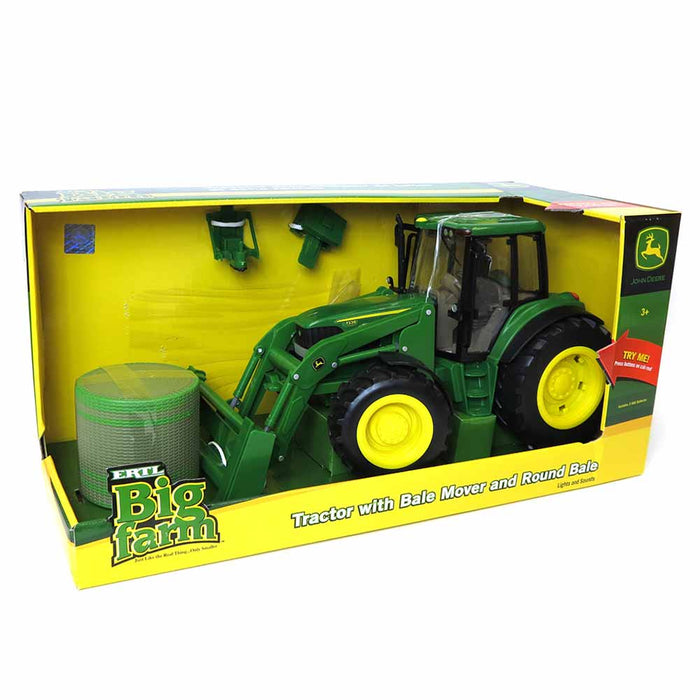 1/16 Big Farm John Deere 7330 with Bale Mover & Bale