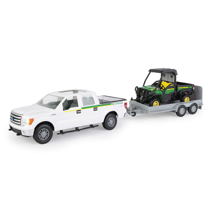 1/16 Big Farm John Deere Ford F-150 with Gator and Utility Trailer