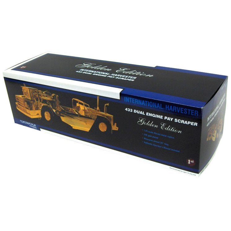 1/25 International Harvester 433 Dual Engine Pay Scraper, Golden Edition by First Gear