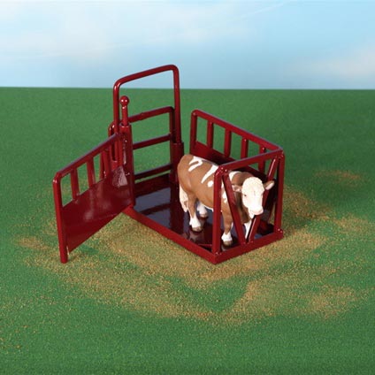 1/16 Little Buster Toys Red Cattle Squeeze Chute