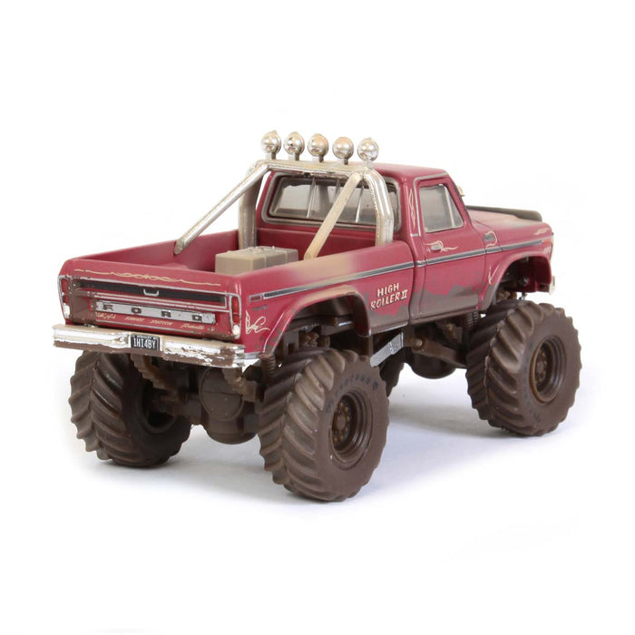 Dirty Version ~ 1/64 1979 Ford F Series Monster Truck, High Roller II by Greenlight