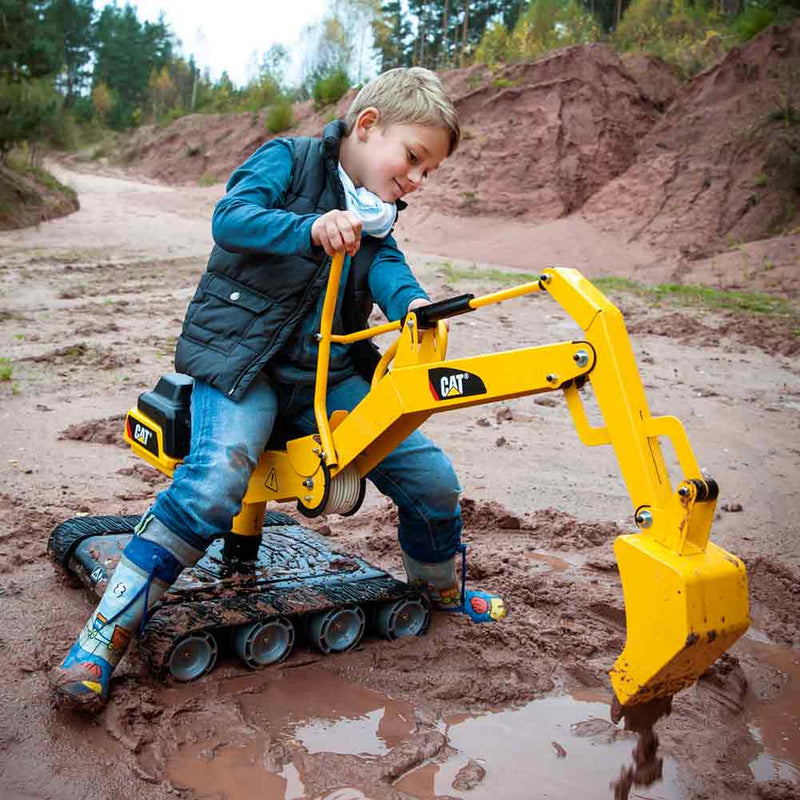 CAT Metal Ride-On Excavator with Tracks