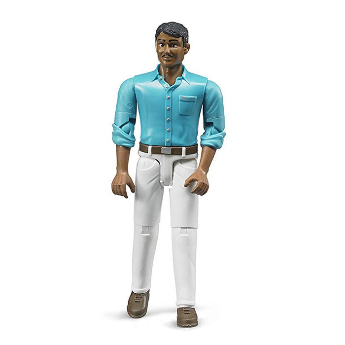 Man with Dark Hair and White Jeans (positionable) by Bruder