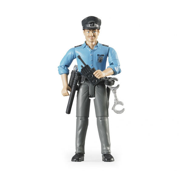 Policeman Light Skin with  Accessories (positionable) by Bruder