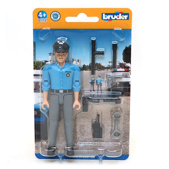 1/16 Bruder Police Officer Light Skin with Accessories (Poseable)