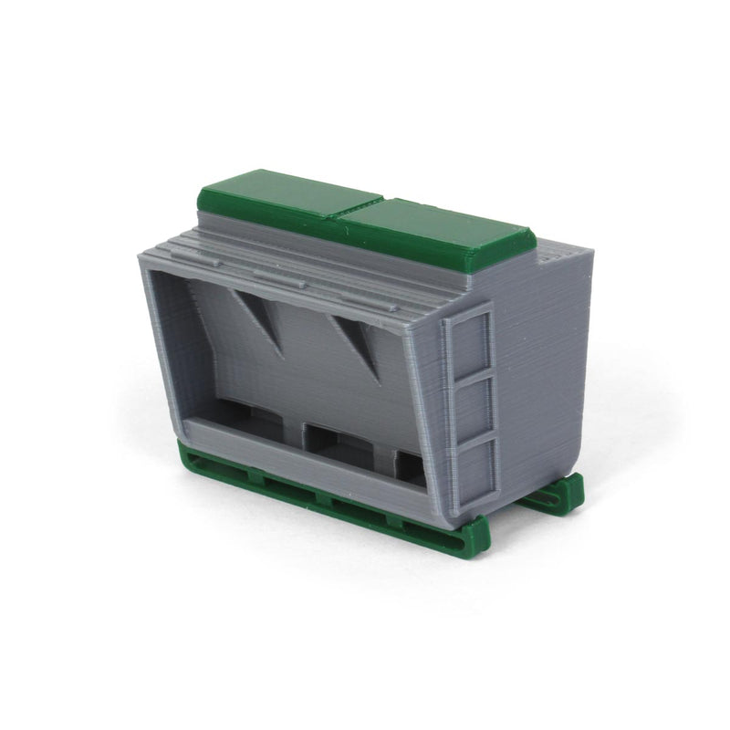 1/64 3D Printed Livestock Feeder, Gray & Green