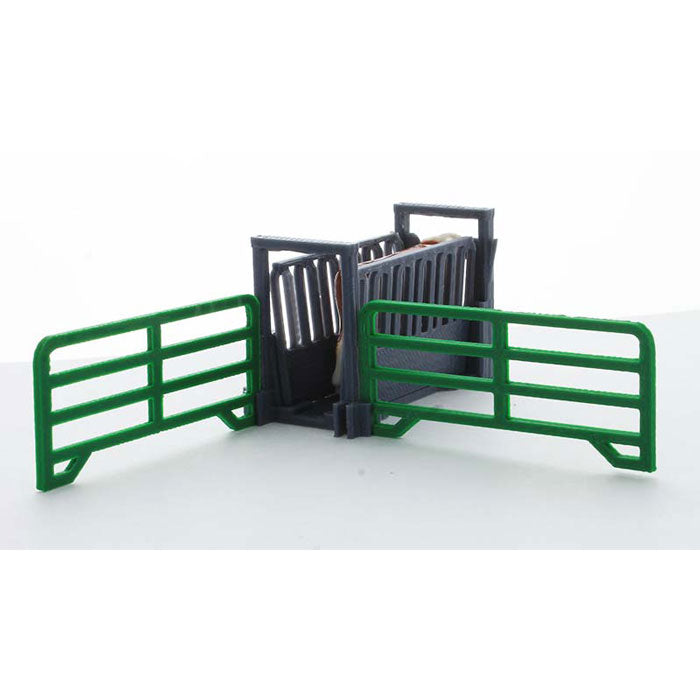 1/64 Livestock Squeeze Chute with 2 Panels, 3D Printed