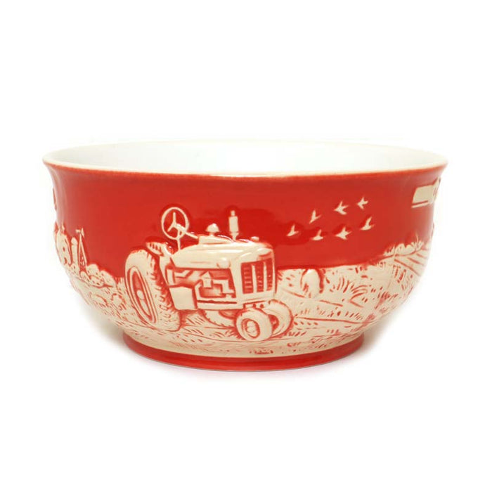 IH Farmall & Case IH Double Side Small Raised-Relief Stoneware Bowl