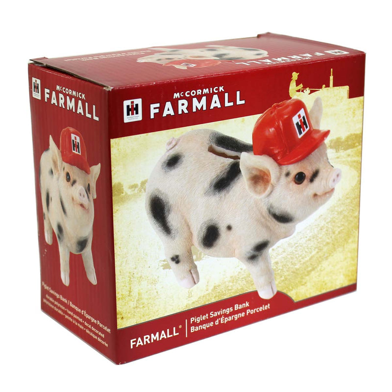IH Polyresin Spotted Piglet Savings Bank