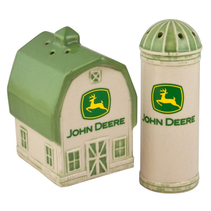 John Deere Modern Barn & Silo Salt & Pepper Set