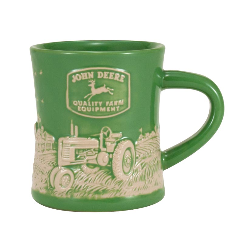 John Deere Model B Raised-Relief Stoneware Diner Mug