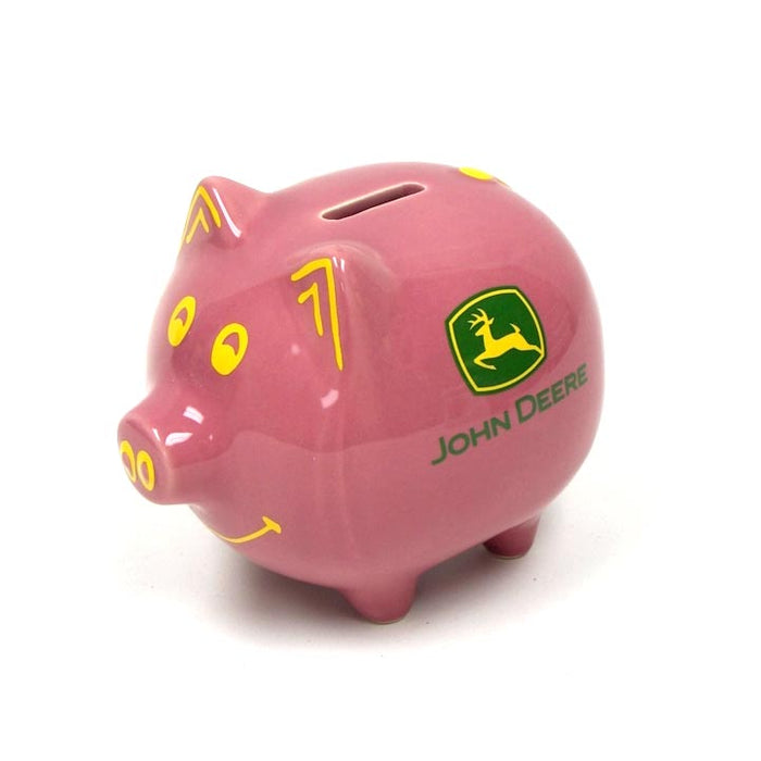 John Deere Pink Piggy Bank