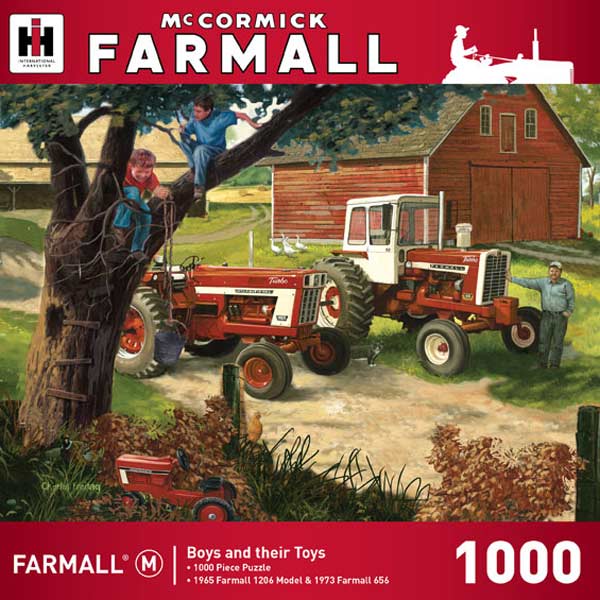 Master Pieces 1000 Pc Farmall "Boys and their Toys" Puzzle