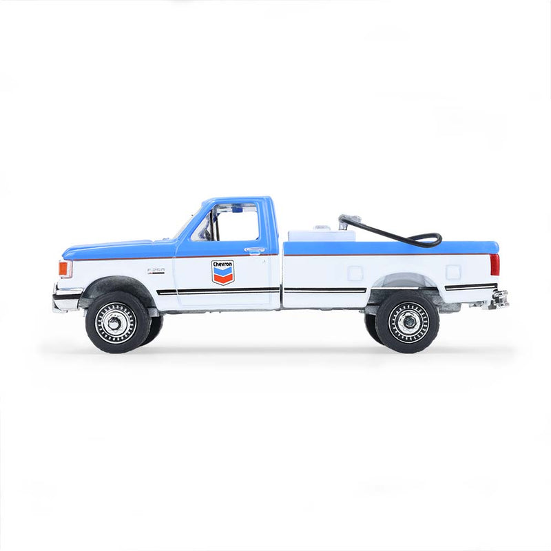 1/64 1991 Ford F-250 XL, Chevron, Blue Collar Collection Series 14