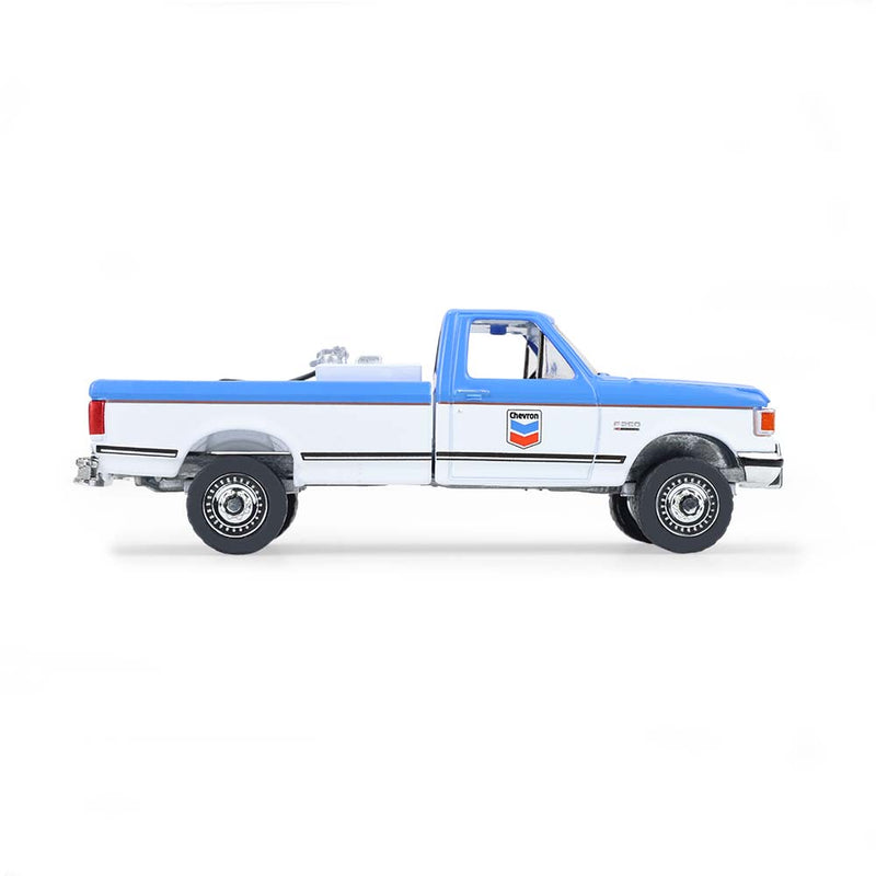 1/64 1991 Ford F-250 XL, Chevron, Blue Collar Collection Series 14