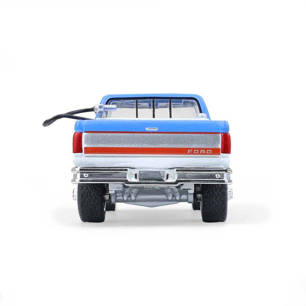 1/64 1991 Ford F-250 XL, Chevron, Blue Collar Collection Series 14