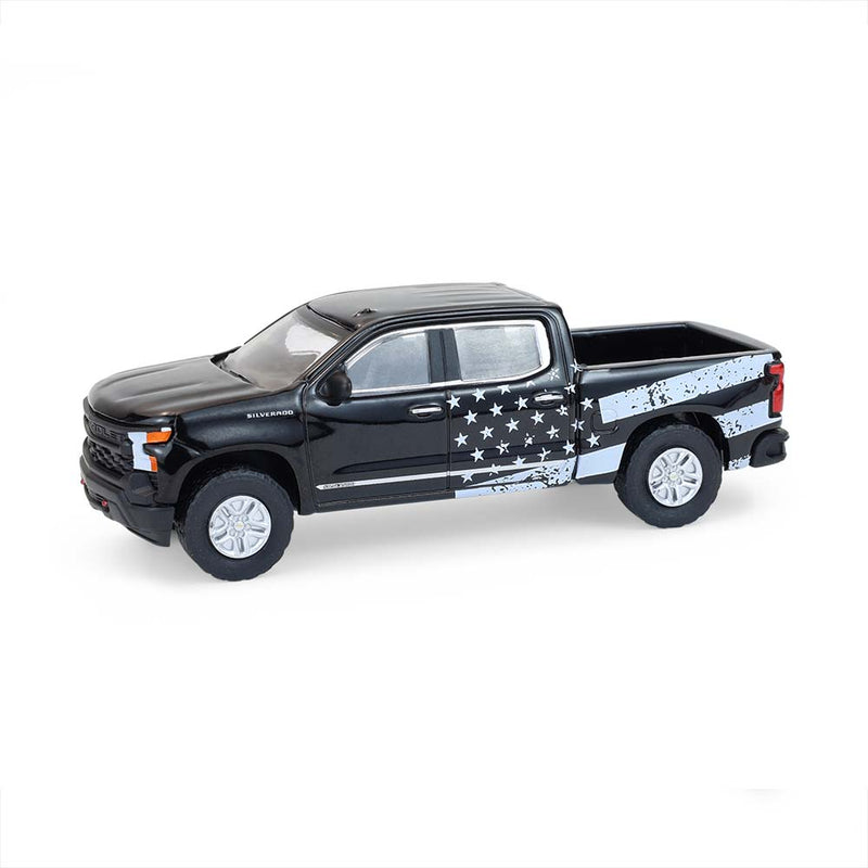1/64 2023 Chevrolet Silverado, Stars & Stripes, Blue Collar Collection Series 14