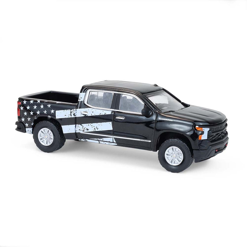 1/64 2023 Chevrolet Silverado, Stars & Stripes, Blue Collar Collection Series 14