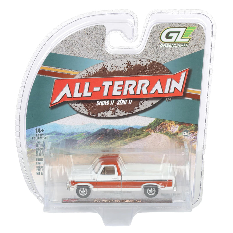 1/64 1977 Ford F150 Ranger XLT, Orange & White, All-Terrain Series 17