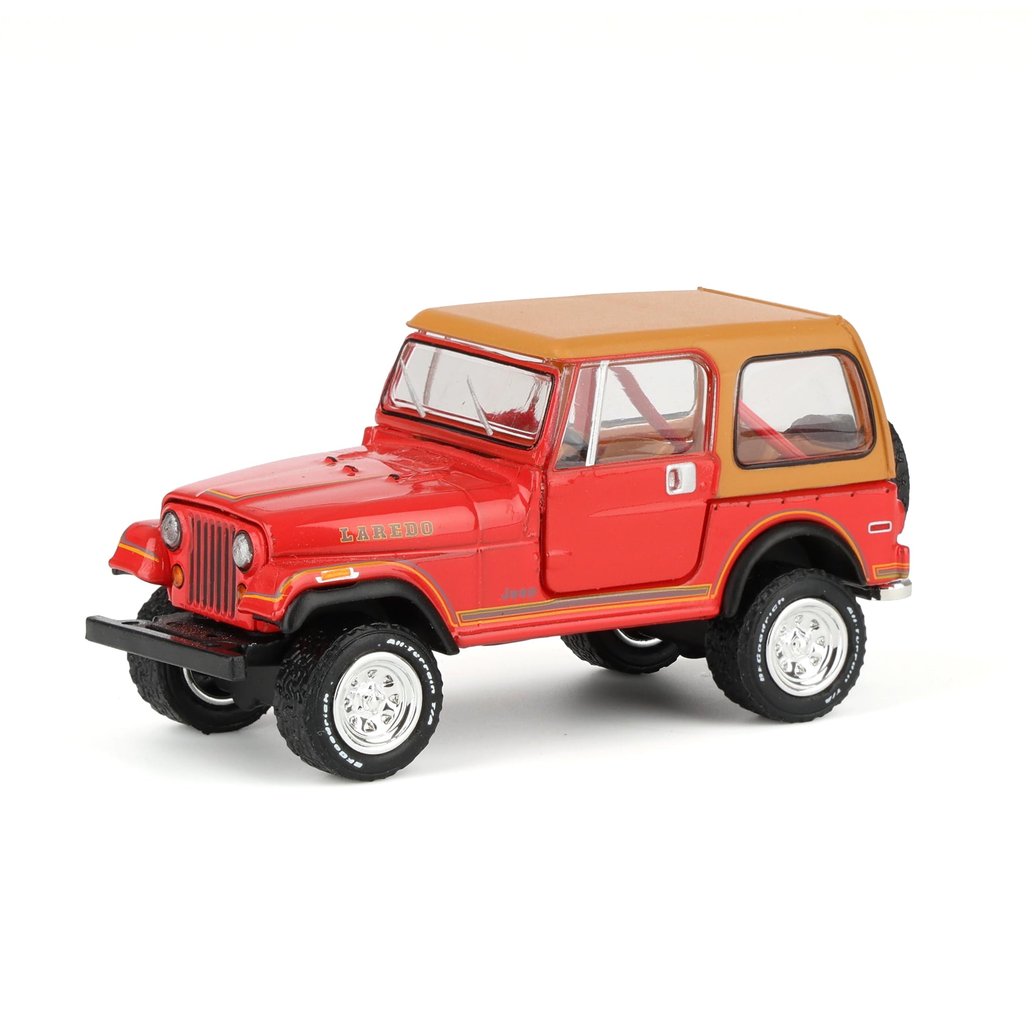 LGB D-HENLY TK3 CORAL RED 初期 1/64 1980 Jeep CJ-7 Laredo, Red, All-Terrain Series 17 — Outback Toys