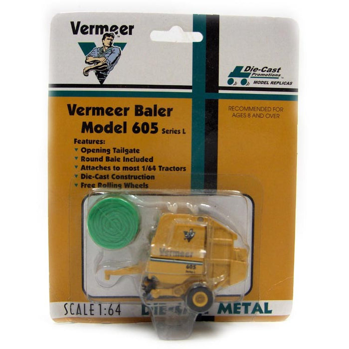 1/64 Vermeer 605 Round Baler with Hay Bale by DCP