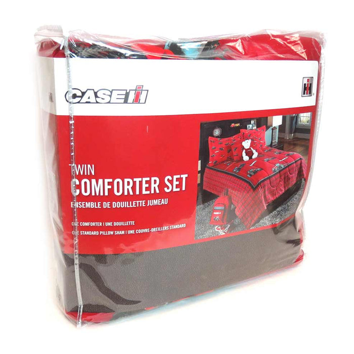 TWIN Size Case IH Comforter with 1 Sham