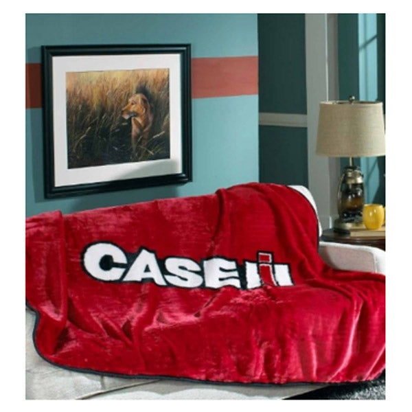 Case IH 50in x 70in Soft Micro Raschel Throw Blanket