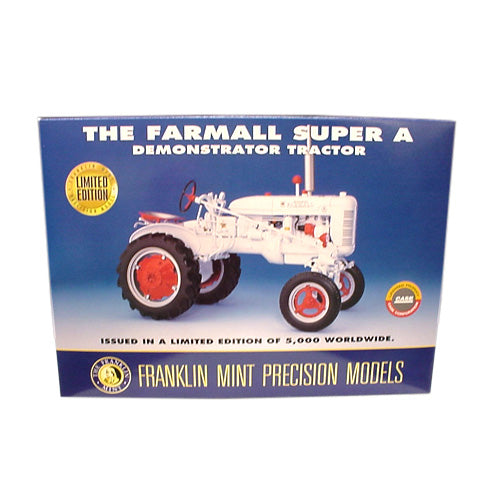 1/12 Farmall Super A White Demonstrator Tractor by Franklin Mint