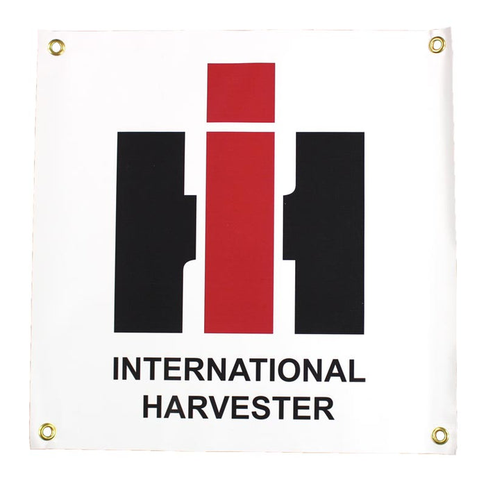 Vintage IH Logo 18in x 18in Vinyl Banner