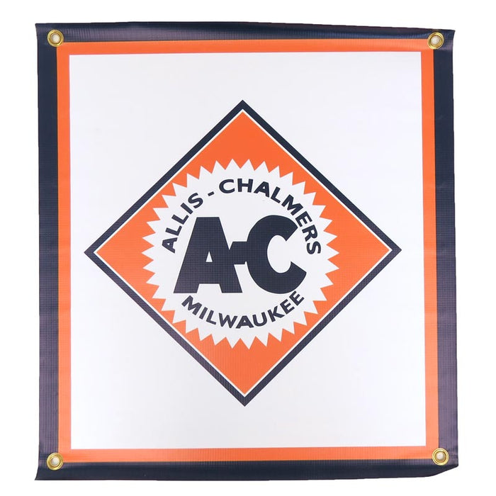 Allis Chalmers 1950s Starburst Logo 22in x 20in Vinyl Banner