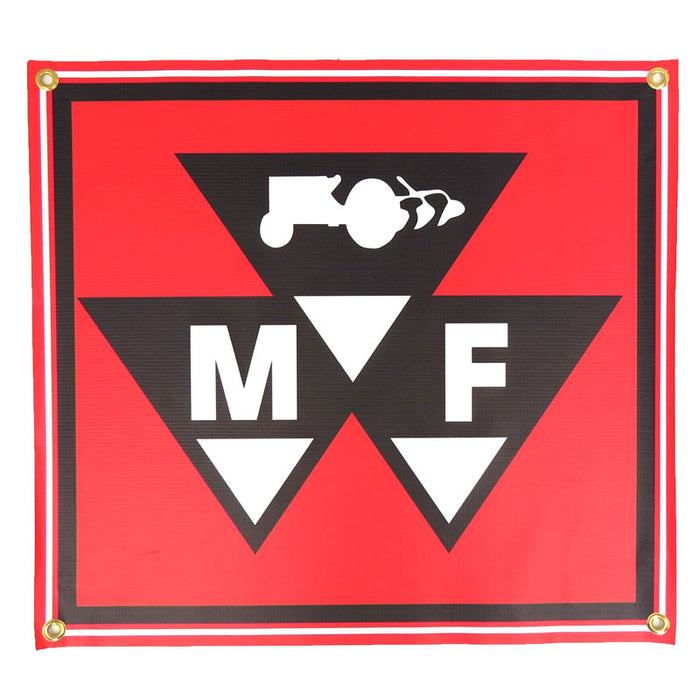 Massey Ferguson Triangle Logo 20in x 22in Vinyl Banner