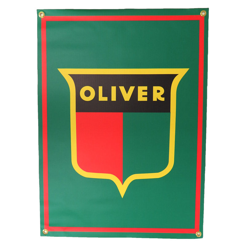 Oliver 1940s Shield Logo 22in x 30in Vinyl Banner