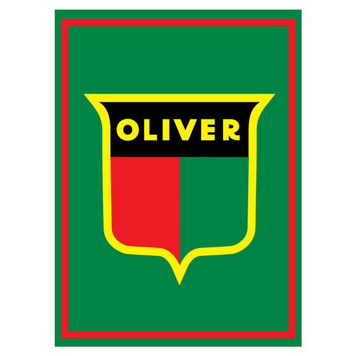 Oliver 1940s Shield Logo 22in x 30in Vinyl Banner
