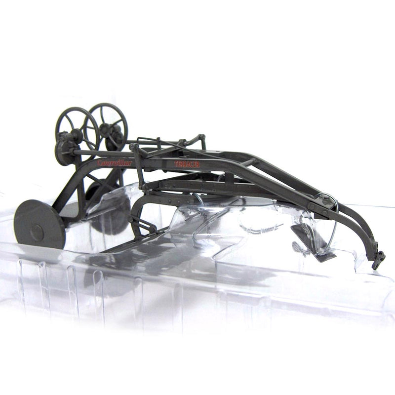 1/16 Gray Caterpillar Terracer with Flanged Steel Wheels and Gooseneck Hitch by SpecCast, 1 of 500