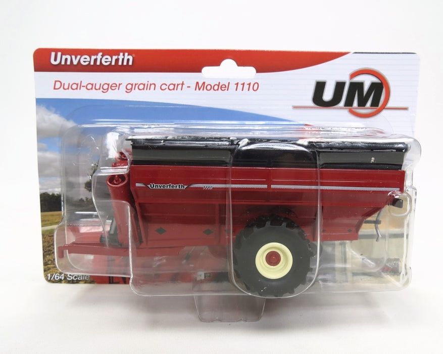 1/64 Unverferth 1110 Grain Cart with Flotation Tires in Red