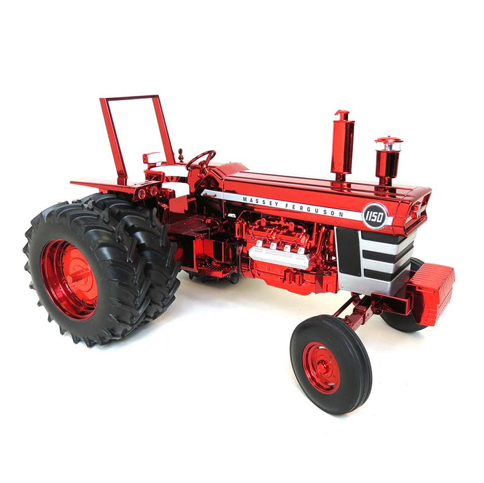 Red Chrome ~ 1/16 Massey Ferguson 1150 w/ Rear Duals & ROPS, Toy Tractor Times
