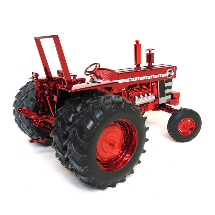 Red Chrome ~ 1/16 Massey Ferguson 1150 w/ Rear Duals & ROPS, Toy Tractor Times