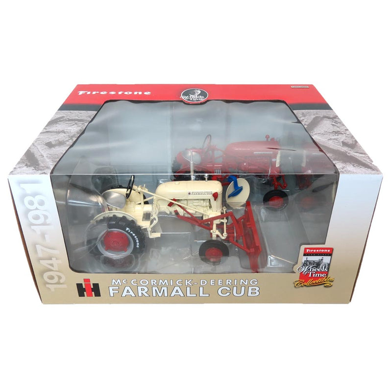 Set of (2) 1/16 IH McCormick Farmall Cubs with Firestone Tires