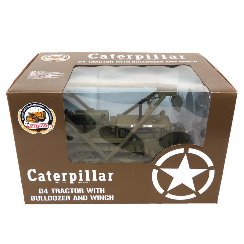 1/16 Caterpillar D4 2T Series Crawler with Le Tourneau Blade and Winch, USA Military, Limited Edition by SpecCast