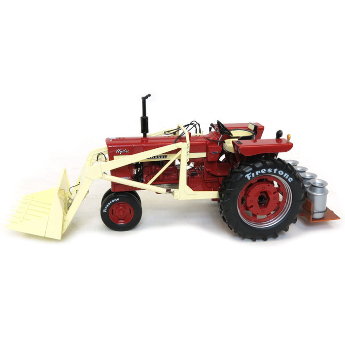 1/16 IH Farmall 544 Hydro with Loader & Milk Can Platform, 2018 Firestone Series