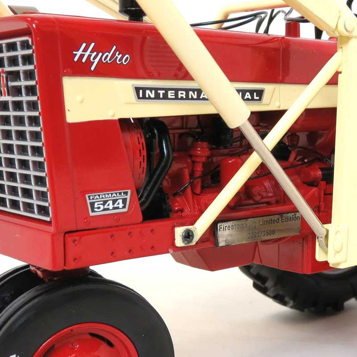 1/16 IH Farmall 544 Hydro with Loader & Milk Can Platform, 2018 Firestone Series