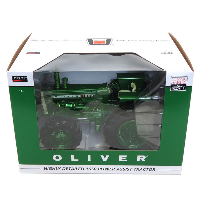 GREEN Chrome - 1/16 Oliver 1650 with MFD, 2017 Toy Tractor Times 1 of 12