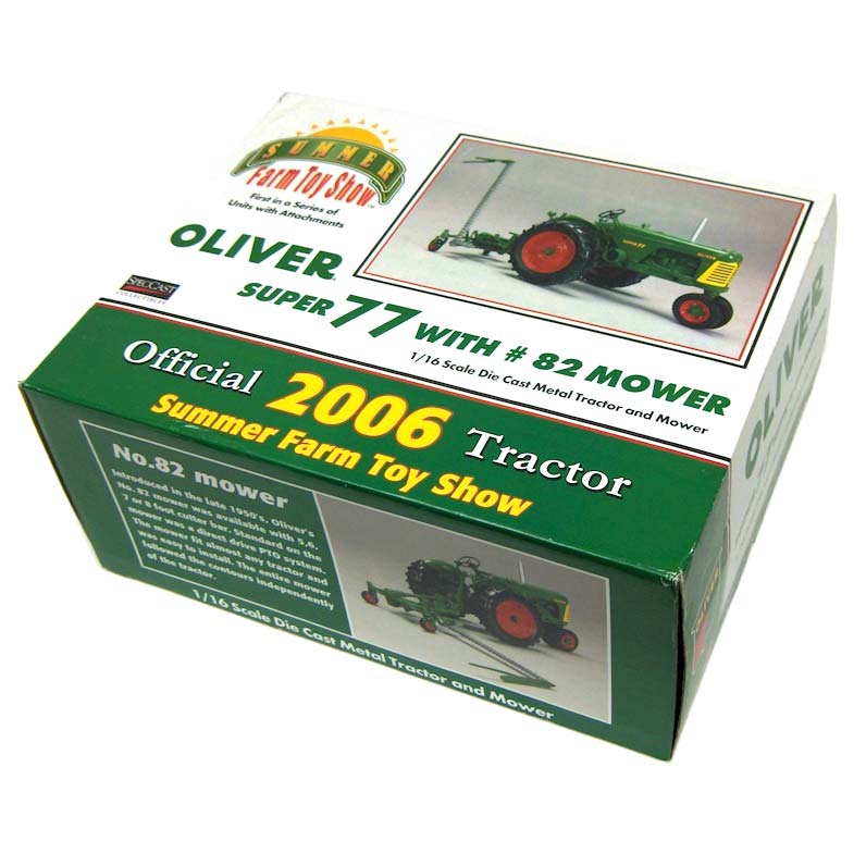 1/16 Oliver Super 77 with Sickle Mower Limited Edition by SpecCast, 2006 Summer Farm Toy Show