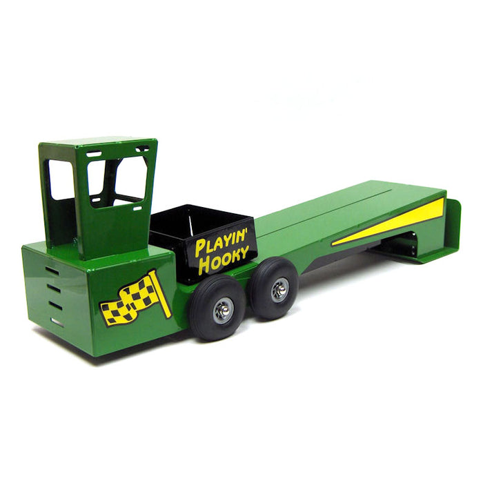 1/16 Green Custom Steel Pulling Sled with Cab
