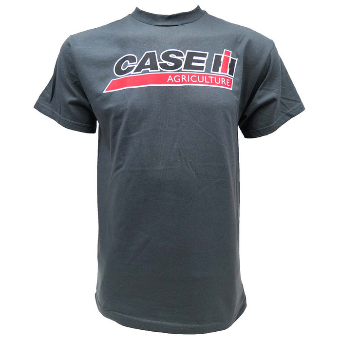 Case IH Agriculture Logo on Charcoal Short Sleeve Tee Shirt